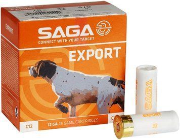 Патрон Saga EXPORT кал. 12/70 дріб №4/0 (5 мм) наважка 32 г
