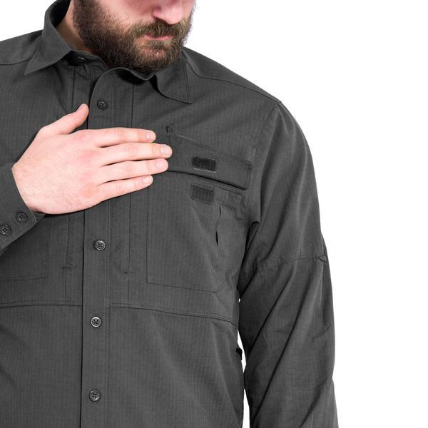 Тактическая рубашка Pentagon Plato Long Sleeve - Black 2XL