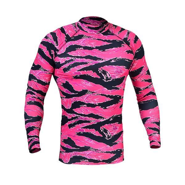 Чоловічий Рашгард GIG Military. Tiger Stripe Pink XL