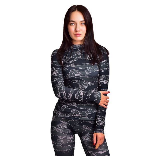 Женский Рашгард GIG Military. Black Tiger Stripes Camo 2XL