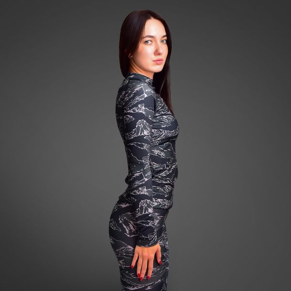 Женский Рашгард GIG Military. Black Tiger Stripes Camo 2XL