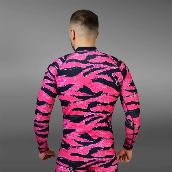 Чоловічий Рашгард GIG Military. Tiger Stripe Pink 3XL