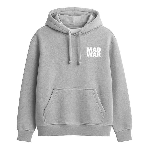 Худі MAD WAR #3. Сірий L