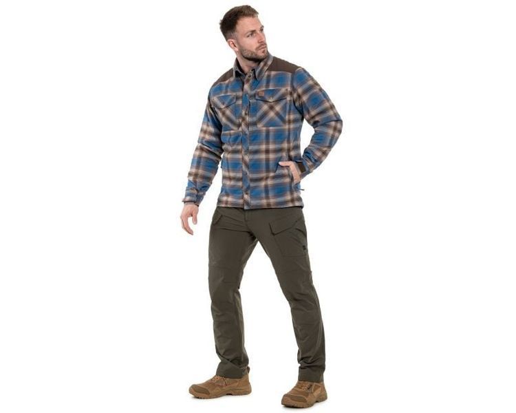 Сорочка Helikon Winter Warden Long Sleeve - Forest Blue Plaid S Regular