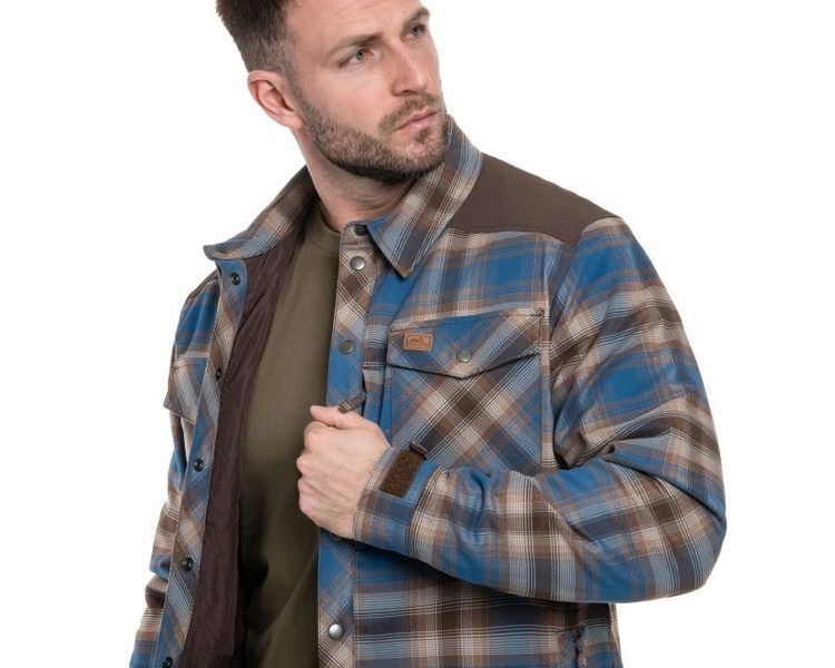 Сорочка Helikon Winter Warden Long Sleeve - Forest Blue Plaid S Regular