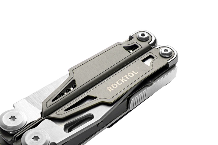 Мультитул Rocktol SK02VG 19-в-1 с титановым покрытием и нейлоновым чехлом в подарочной коробке.