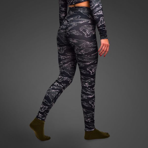 Жіночі лосини GIG Military. Black Tiger Stripes Camo L