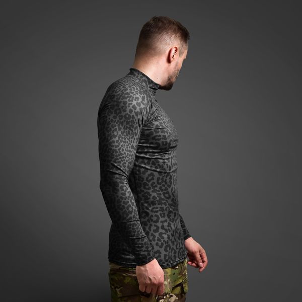 Мужской Рашгард GIG Military. Черный леопард 3XL