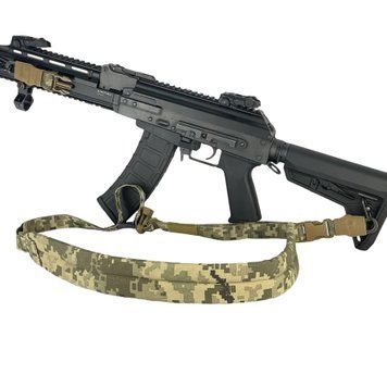 Ремінь збройовий триточковий RAGNAROK з широким наплічником KRAKEN carbine Піксель