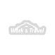 Наліпка Work&Travel автомобіль PSDinfo біла M v.1 990315080112 фото 1