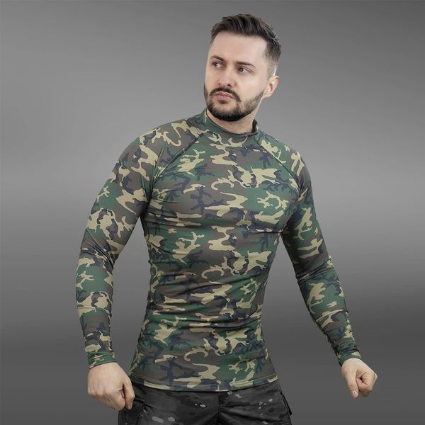 Мужской Рашгард GIG Military. Woodland Camo M