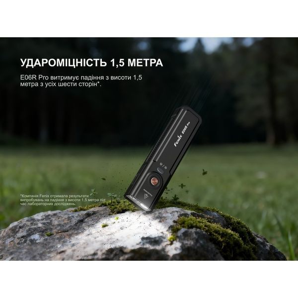 Ліхтар наключний Fenix E06R PRO, чорний
