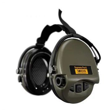 Навушники активні Sordin "Supreme Pro-X Green Neckband" Green