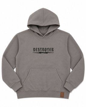 Худи oversize "Destroyer" серый L