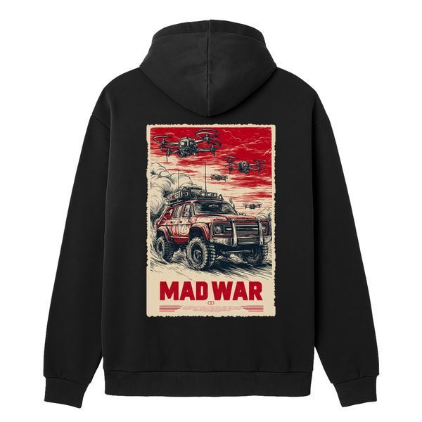 Худи MAD WAR #3. Черный M