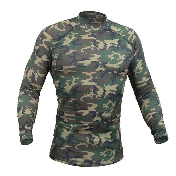 Чоловічий Рашгард GIG Military. Woodland Camo 3XL