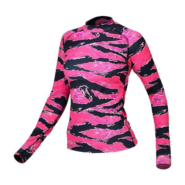 Жіночий Рашгард GIG Military. Tiger Stripes Pink XS