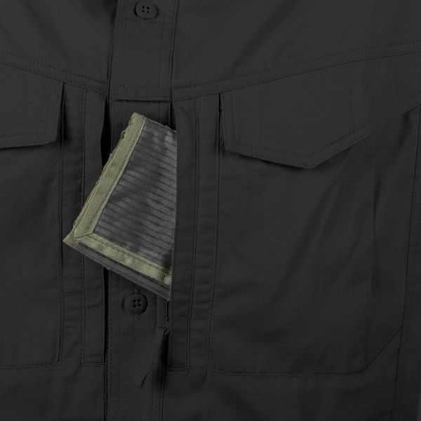 Сорочка Helikon Defender Mk2 PolyCotton Ripstop Long Sleeve - Black XX-L