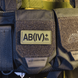 M-Tac нашивка група крові AB(IV) Rh(+) PVC 25х60 Olive ПВХ