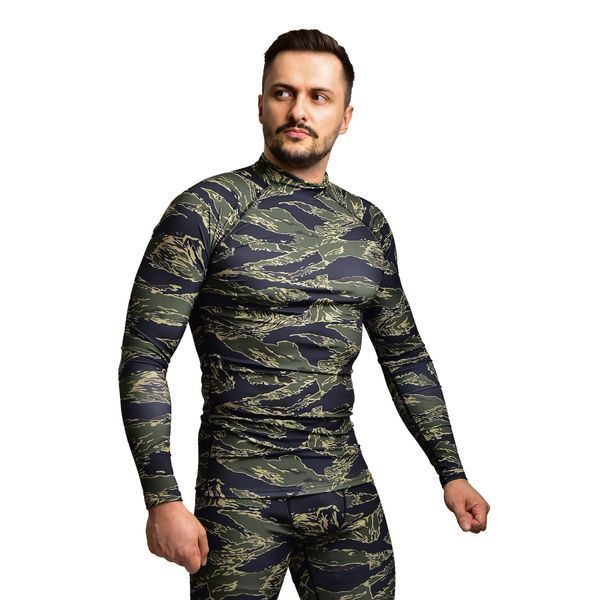 Чоловічий Рашгард GIG Military. Tiger Stripes Camo L
