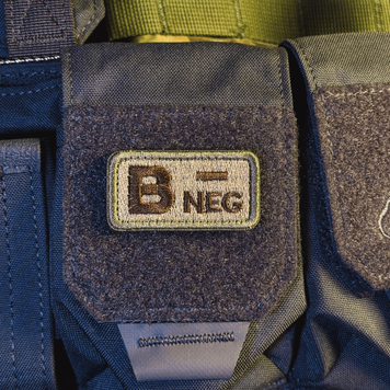 Патч velcro група крові b (3-)*