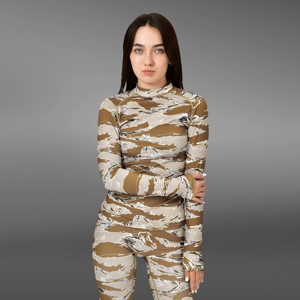 Жіночий Рашгард GIG Military. Tiger Stripes Desert 3XL