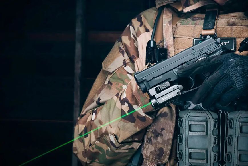 Фонарь с ЛЦВ Olight Baldr S Green Laser Black