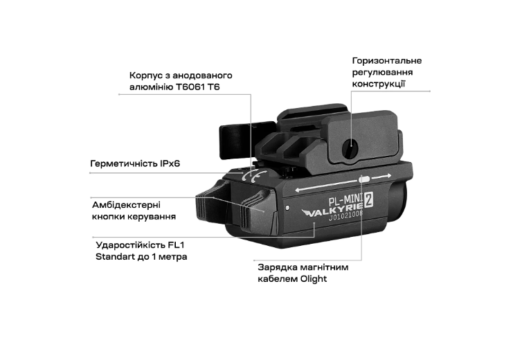 Ліхтар Olight PL-Mini 2 Valkyrie Black