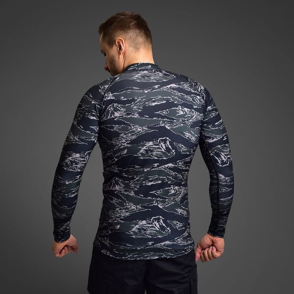 Чоловічий Рашгард GIG Military. Black Tiger Stripes Camo 2XL