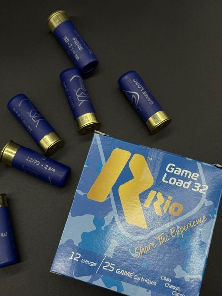 Патрон RIO Game Load-32 FW NEW (без контейнера) кал. 12/70 дробь №7 (2,5 мм) навеска 32 г
