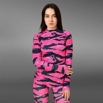 Жіночий Рашгард GIG Military. Tiger Stripes Pink M